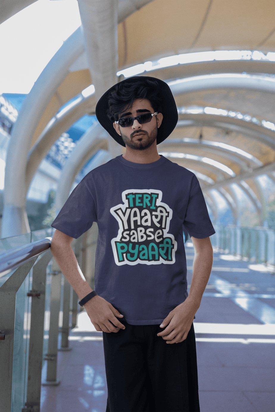 teri yaari sabse pyari half sleeve unisex cotton t shirt