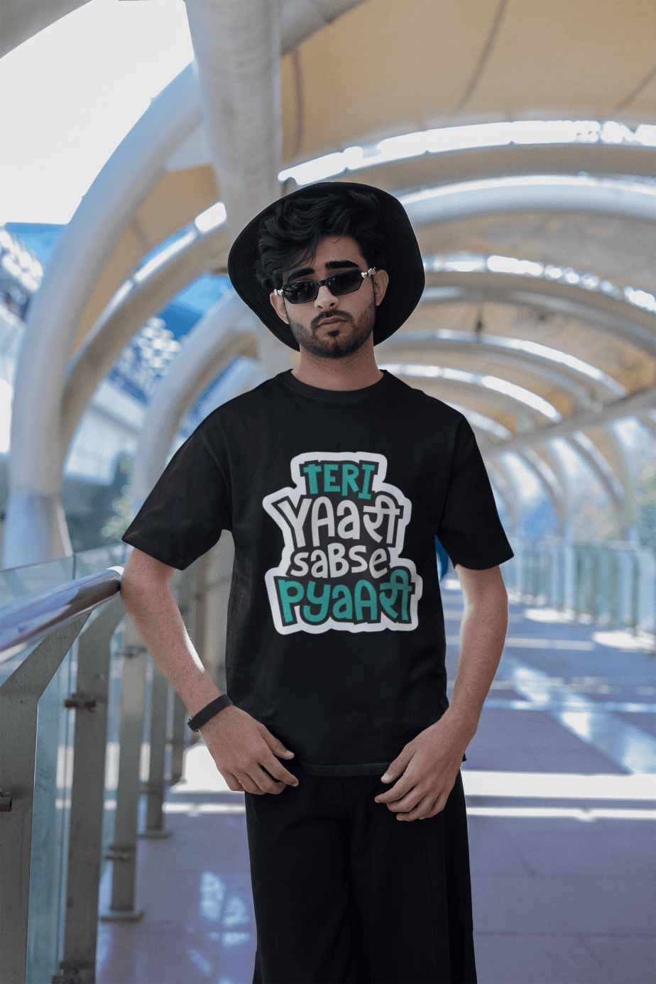 teri yaari sabse pyari half sleeve unisex cotton t shirt