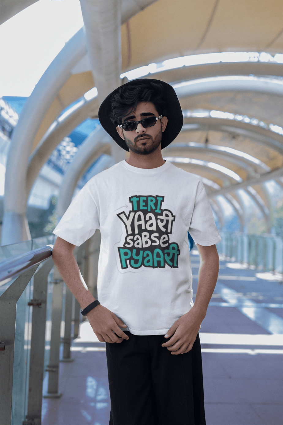 teri yaari sabse pyari half sleeve unisex cotton t shirt