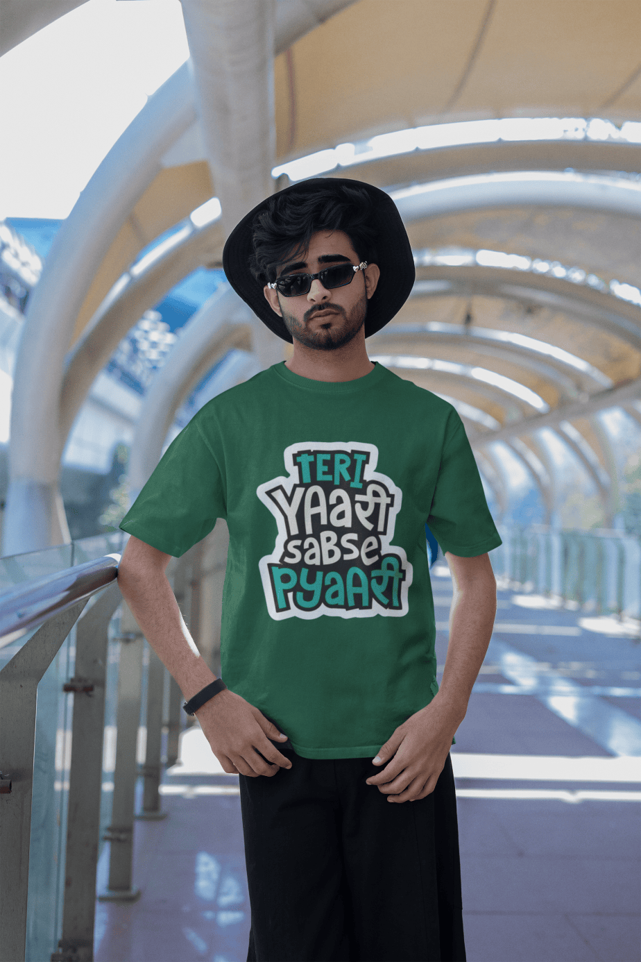 teri yaari sabse pyari half sleeve unisex cotton t shirt