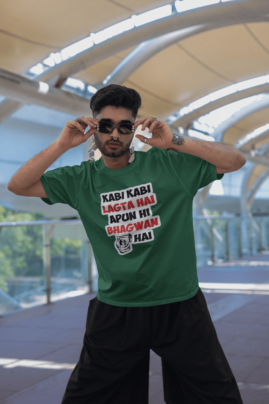 jo humse jale jara thoda side chale half sleeve unisex cotton t shirt (copy)