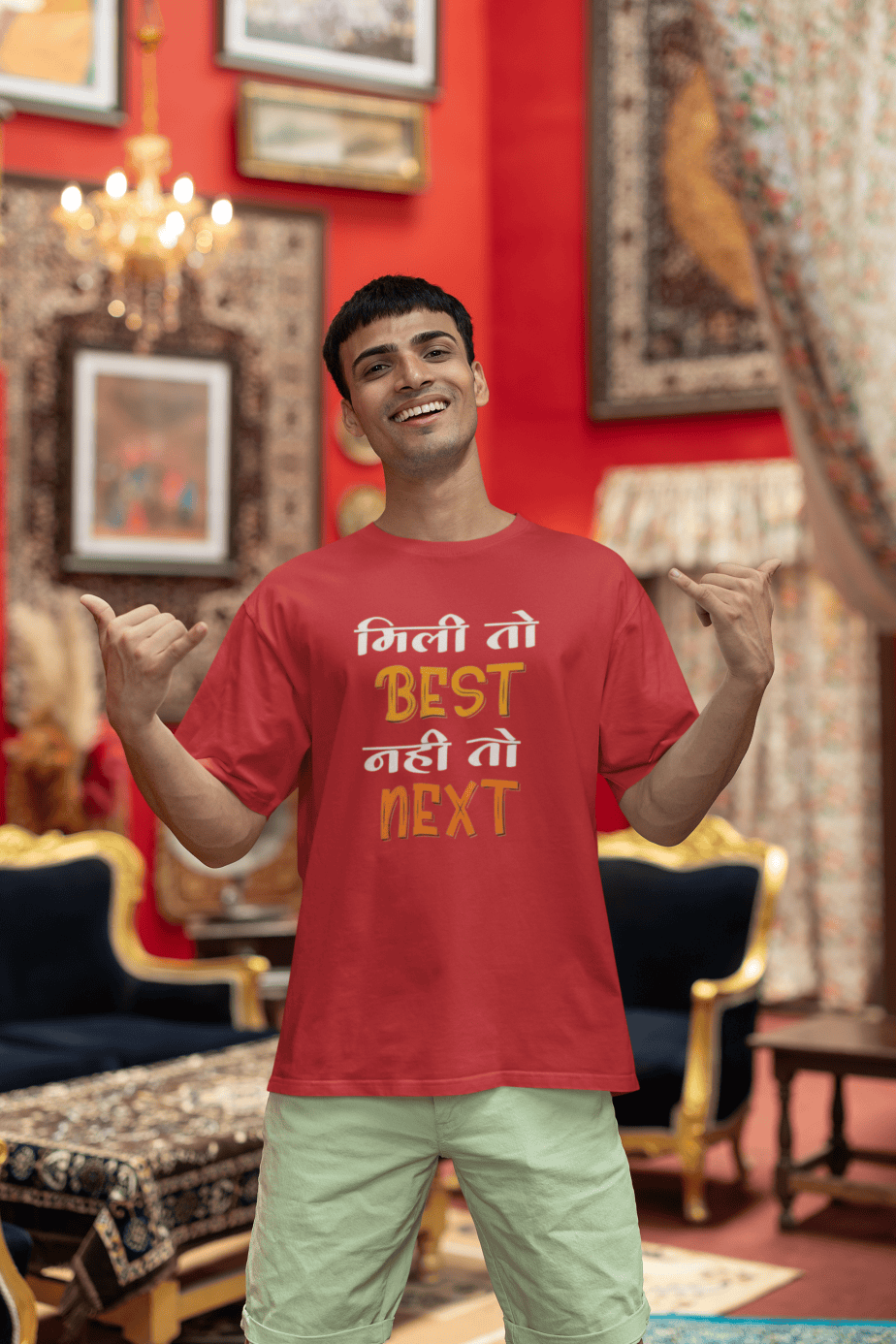 mili tho best nahi tho next half sleeve unisex cotton t shirt