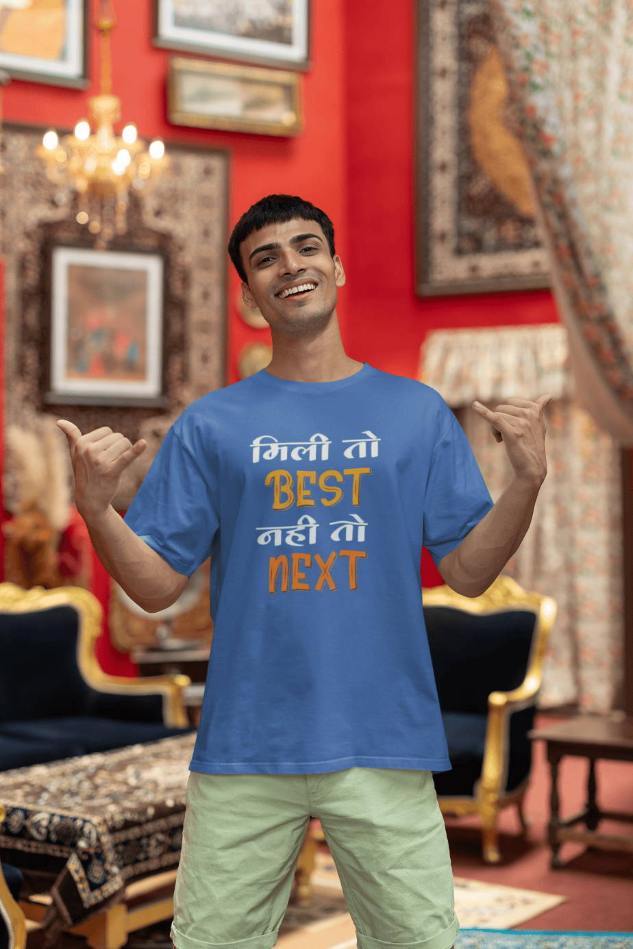 mili tho best nahi tho next half sleeve unisex cotton t shirt