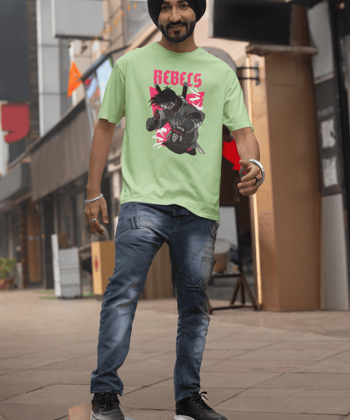 rebels half sleeve unisex cotton t shirt