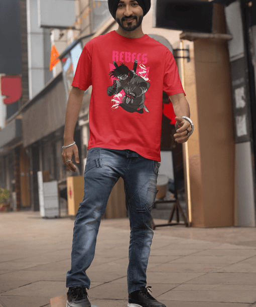 rebels half sleeve unisex cotton t shirt