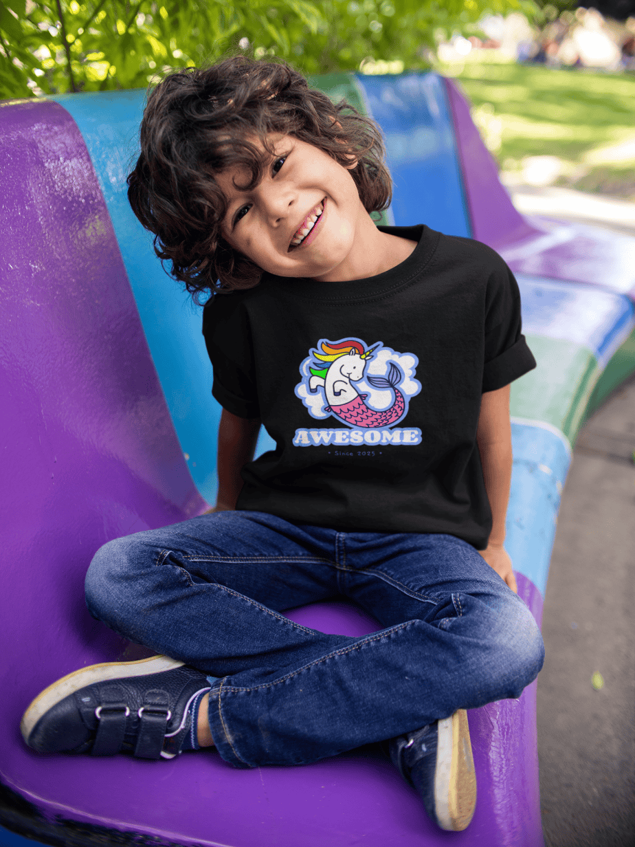 awesome since 2025 round neck 100% cotton t shirt (copy)