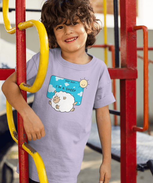 beep beep i am sheep round neck 100% cotton t shirt (copy)