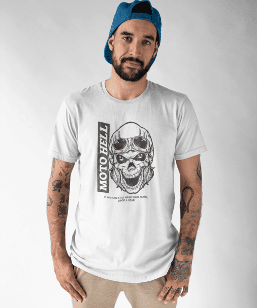moto hell half sleeve unisex cotton t shirt