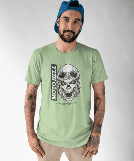 moto hell half sleeve unisex cotton t shirt