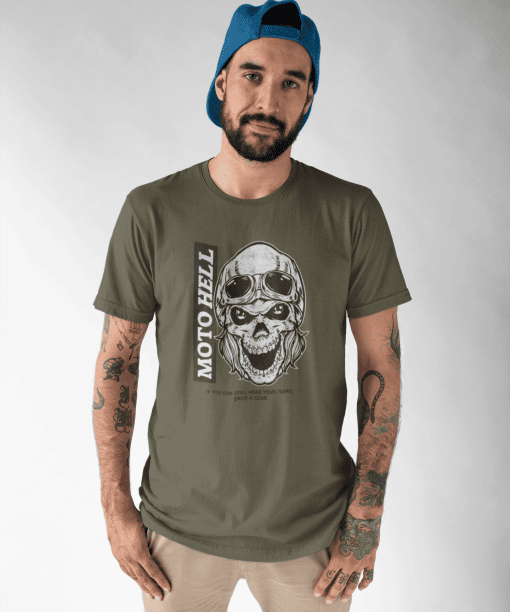moto hell half sleeve unisex cotton t shirt