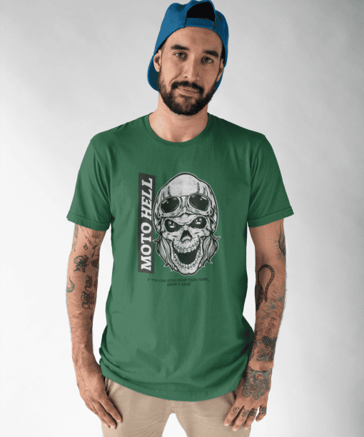 moto hell half sleeve unisex cotton t shirt
