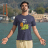 puff puff pass half sleeve unisex cotton t shirt