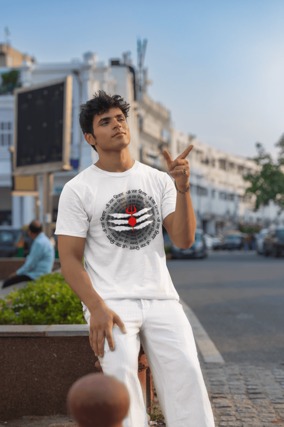 om namah shivay half sleeve unisex cotton t shirt