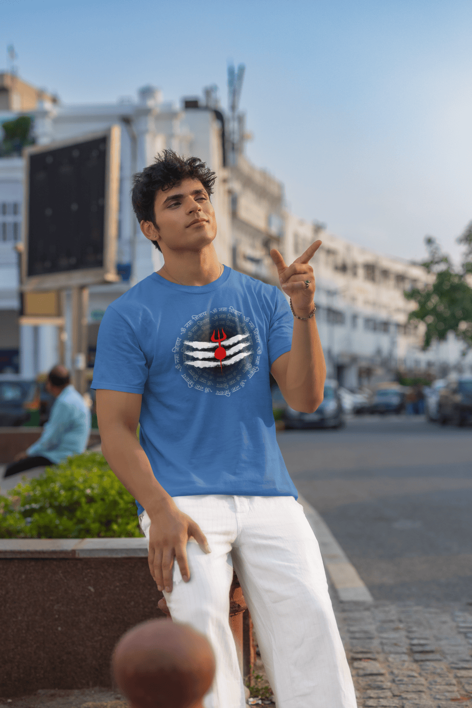 om namah shivay half sleeve unisex cotton t shirt