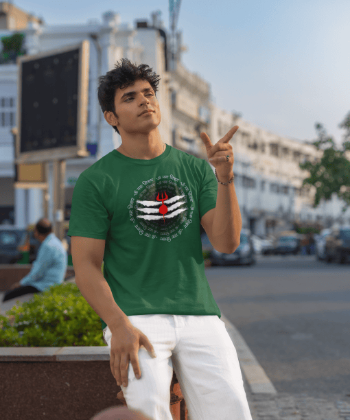 om namah shivay half sleeve unisex cotton t shirt