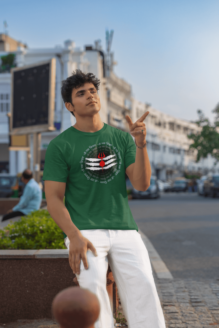 om namah shivay half sleeve unisex cotton t shirt