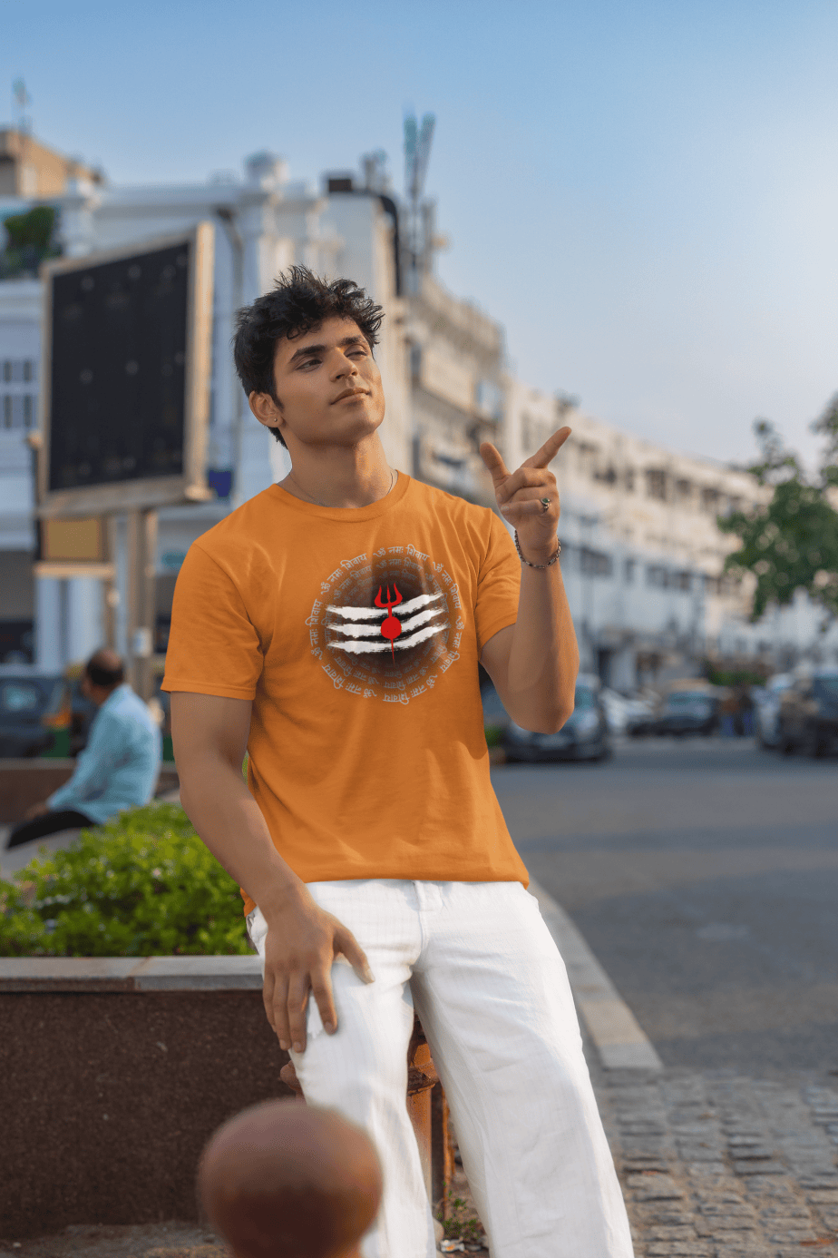 om namah shivay half sleeve unisex cotton t shirt