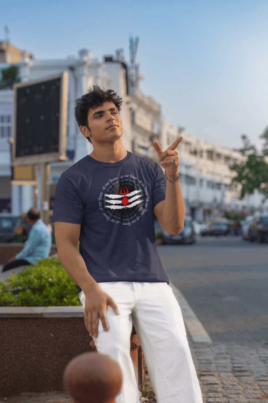 om namah shivay half sleeve unisex cotton t shirt