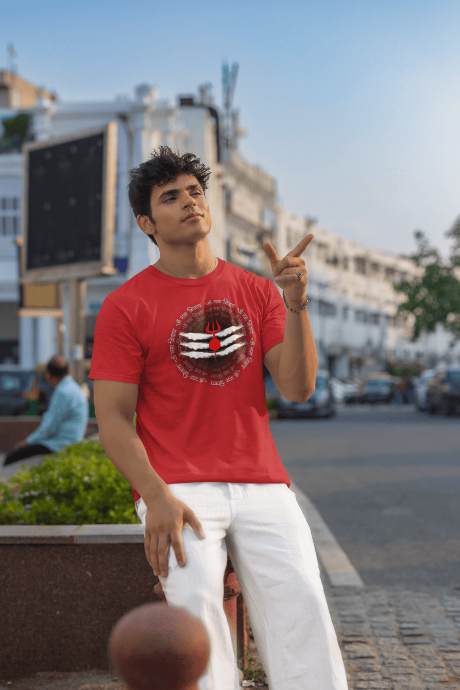 om namah shivay half sleeve unisex cotton t shirt
