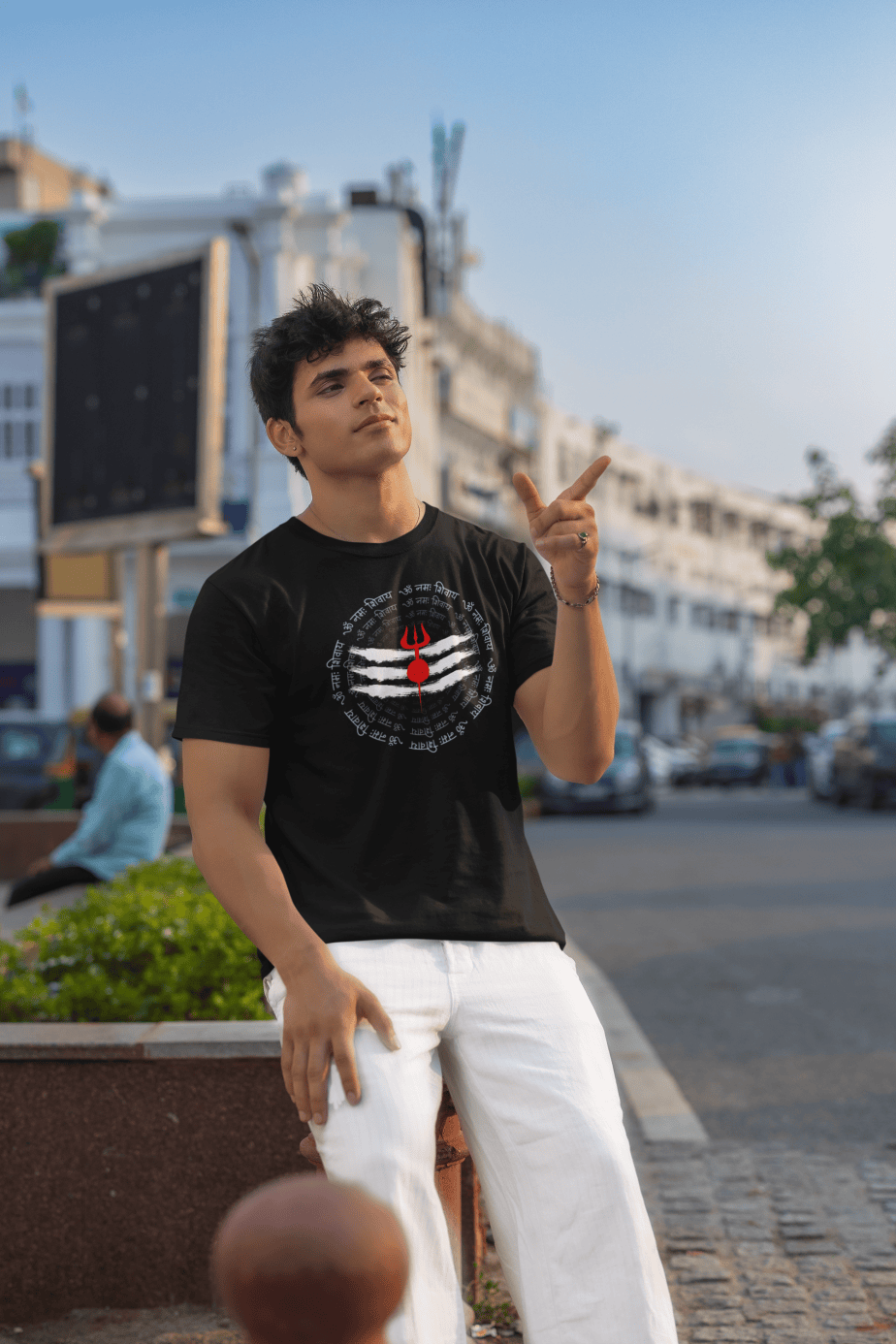 om namah shivay half sleeve unisex cotton t shirt