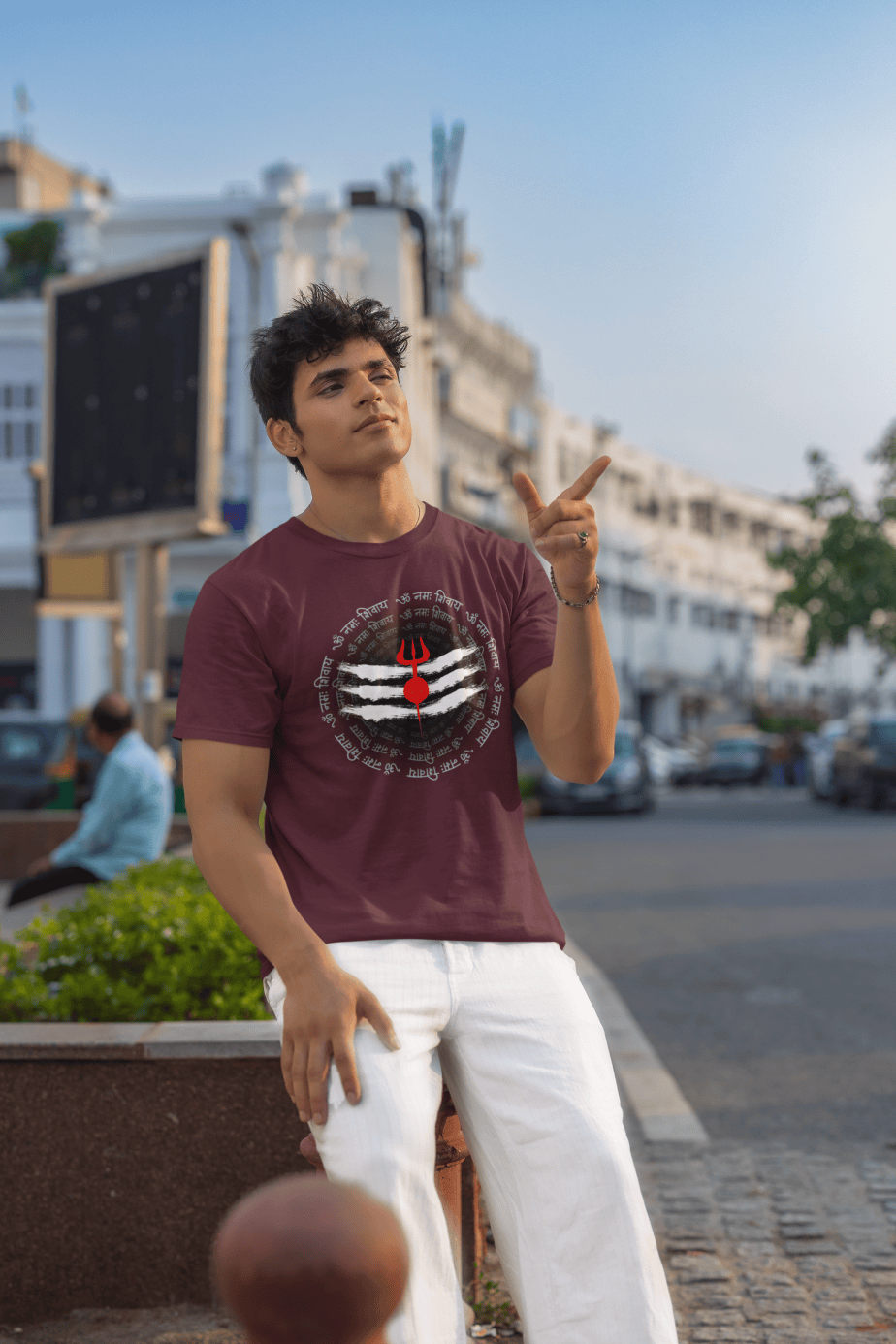 om namah shivay half sleeve unisex cotton t shirt