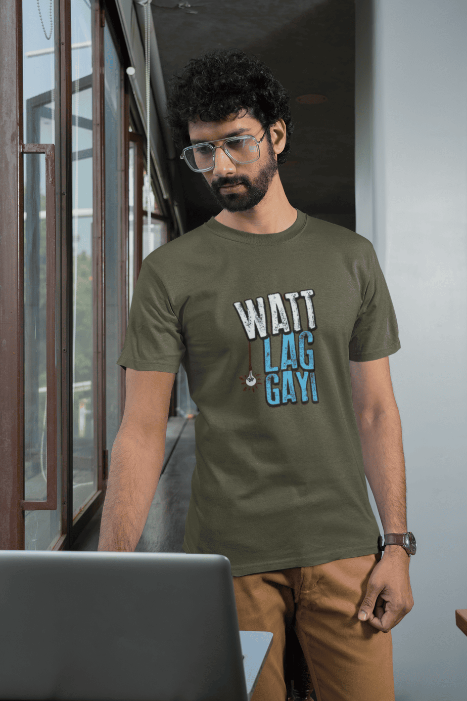 watt lag gayi half sleeve unisex cotton t shirt