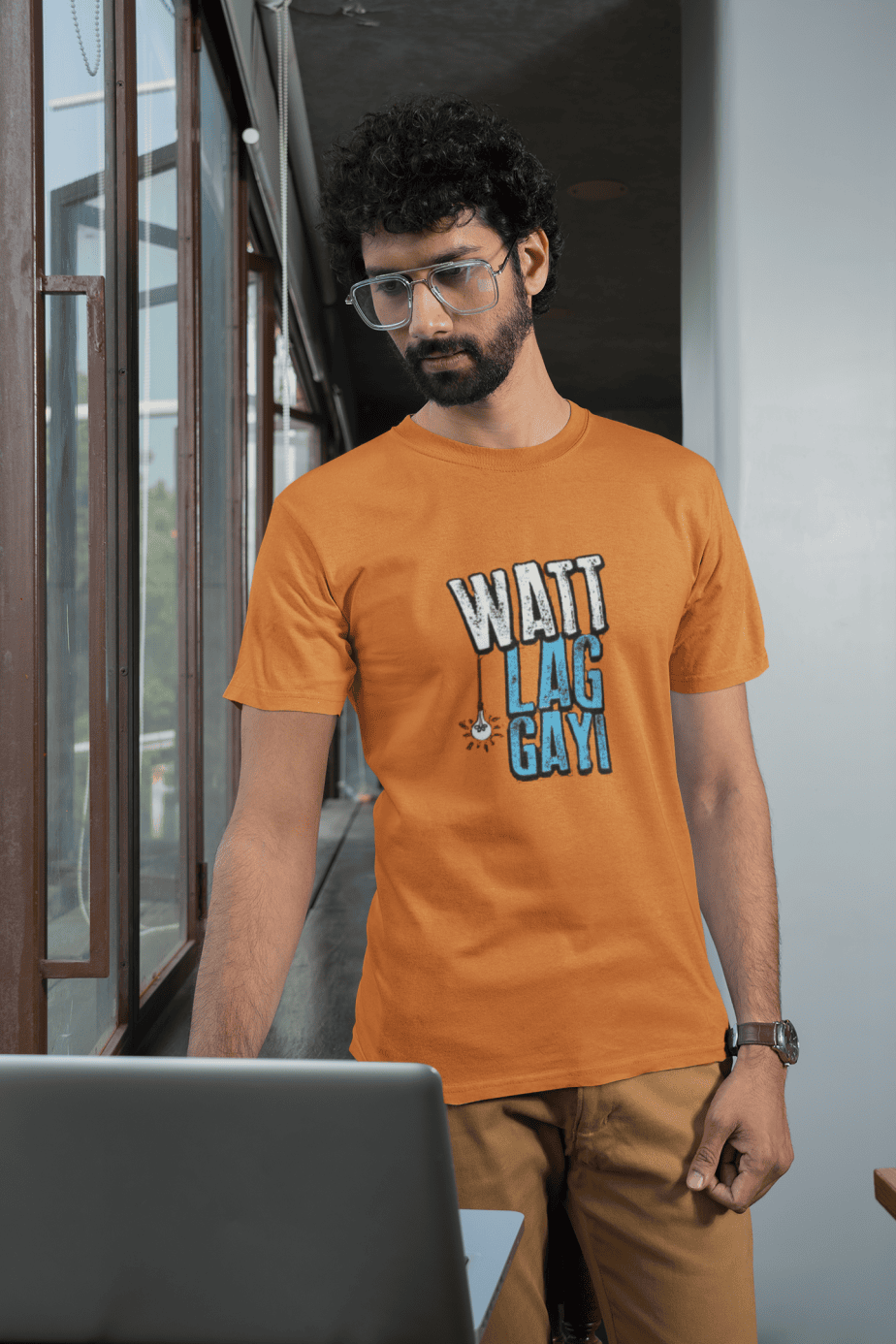 watt lag gayi half sleeve unisex cotton t shirt