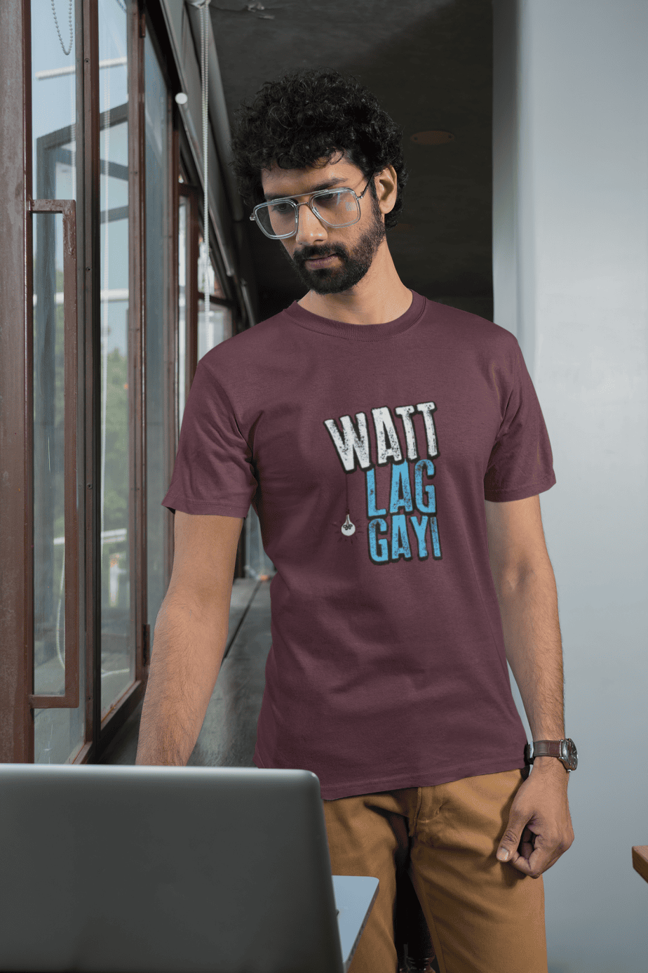 watt lag gayi half sleeve unisex cotton t shirt