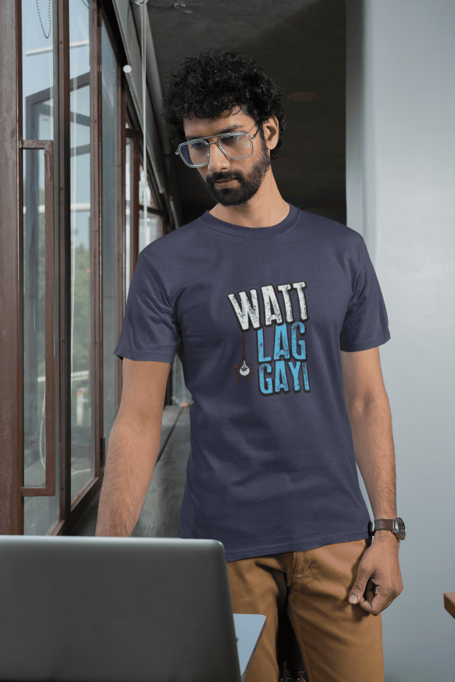 watt lag gayi half sleeve unisex cotton t shirt