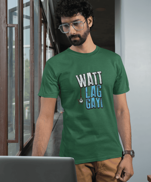 watt lag gayi half sleeve unisex cotton t shirt