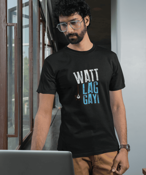 watt lag gayi half sleeve unisex cotton t shirt