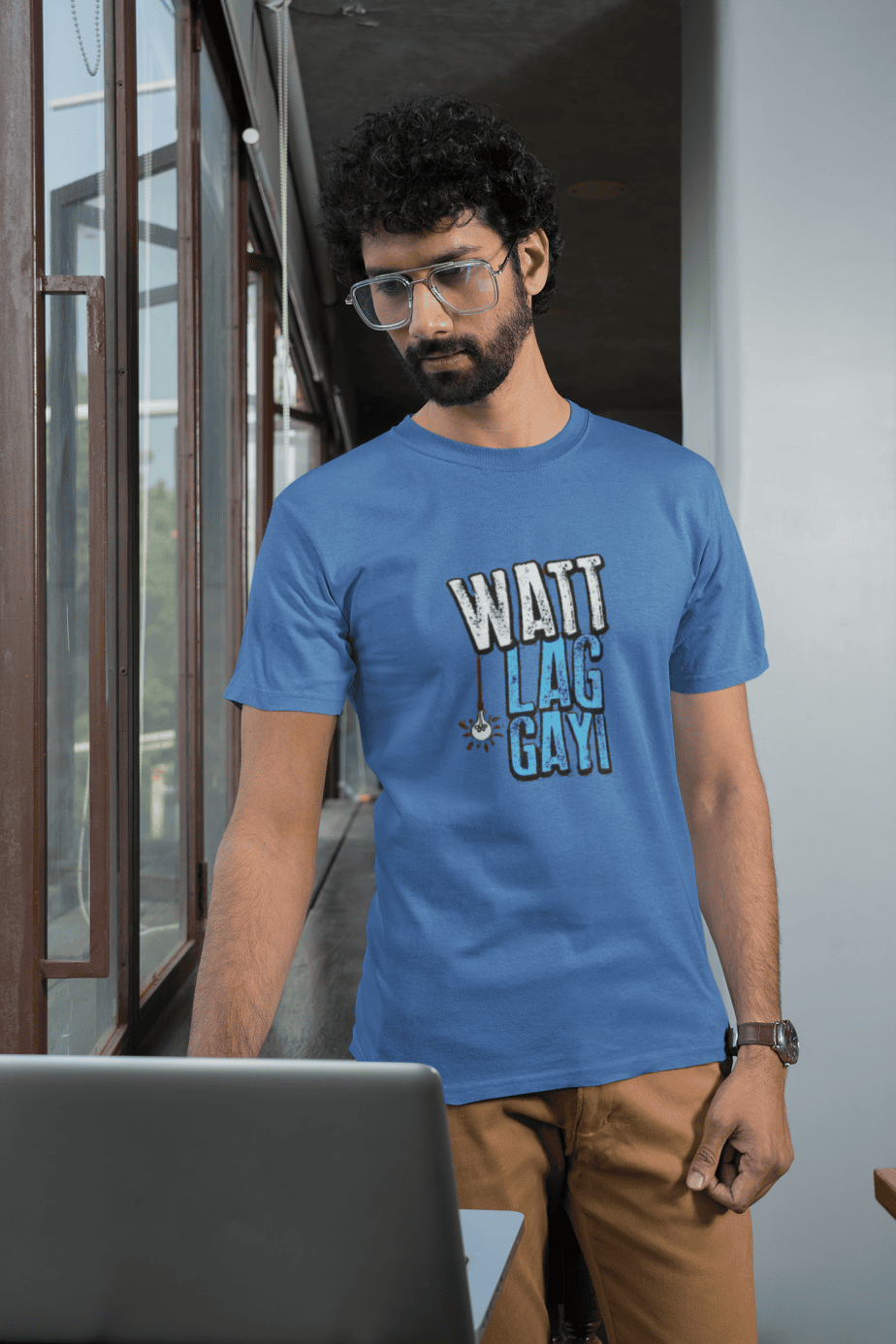 watt lag gayi half sleeve unisex cotton t shirt
