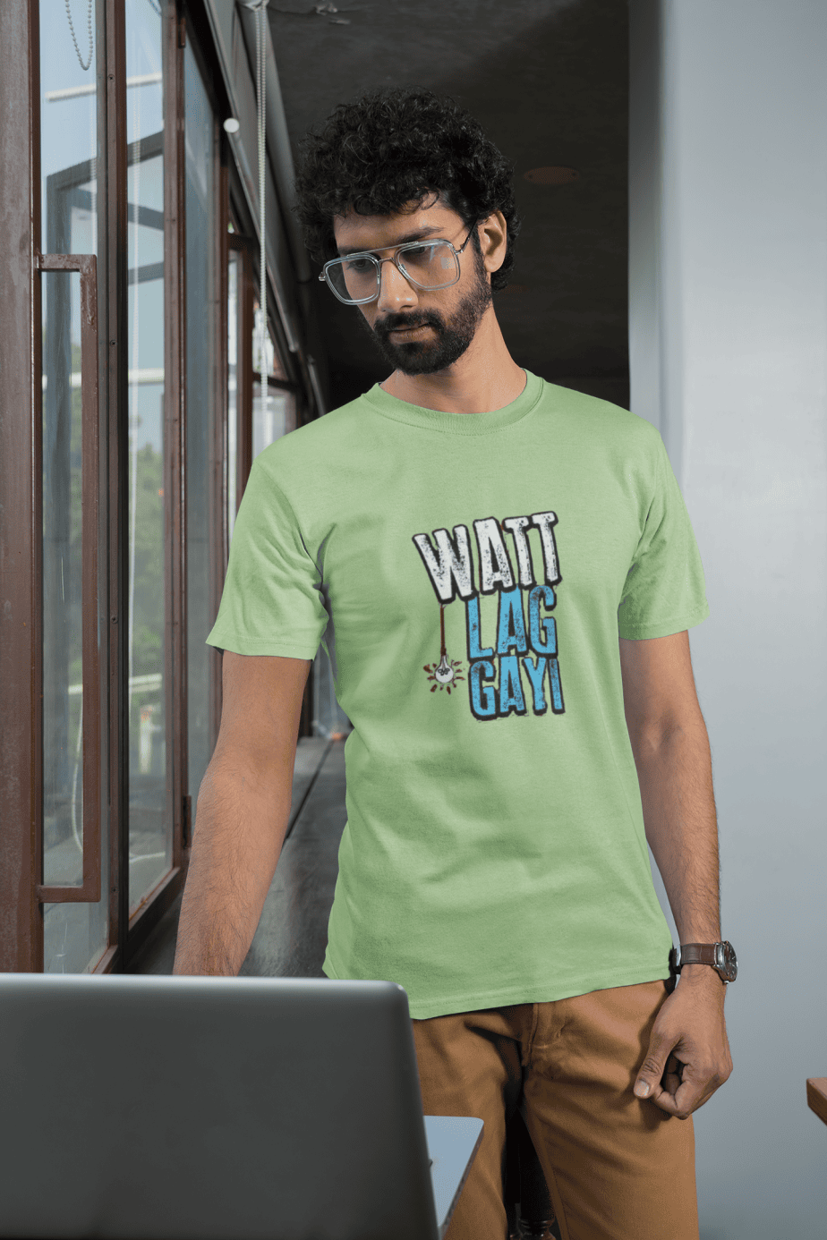 watt lag gayi half sleeve unisex cotton t shirt