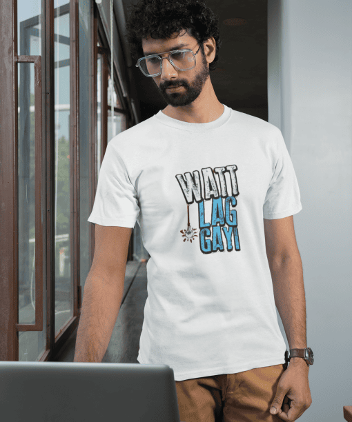 watt lag gayi half sleeve unisex cotton t shirt