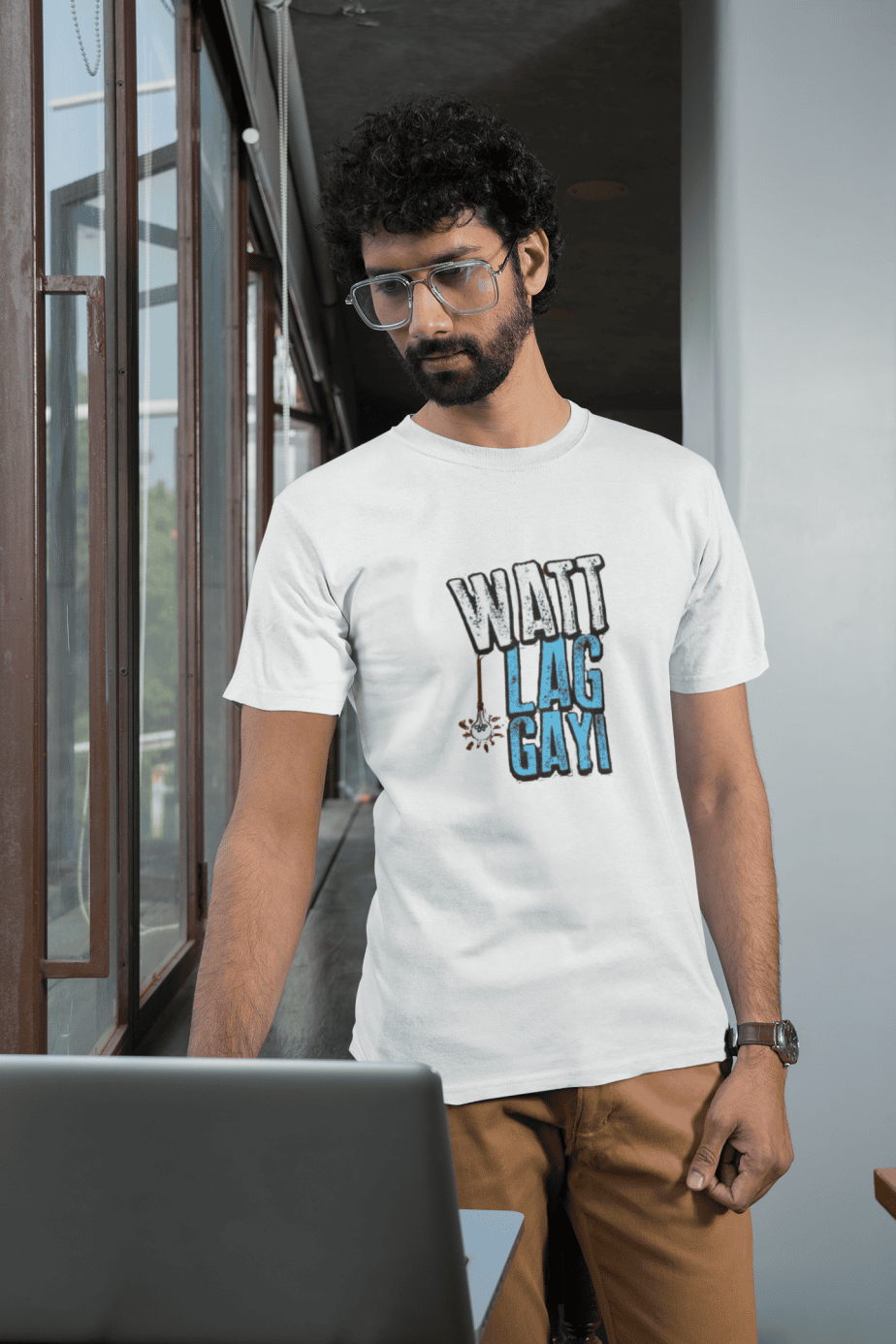 watt lag gayi half sleeve unisex cotton t shirt