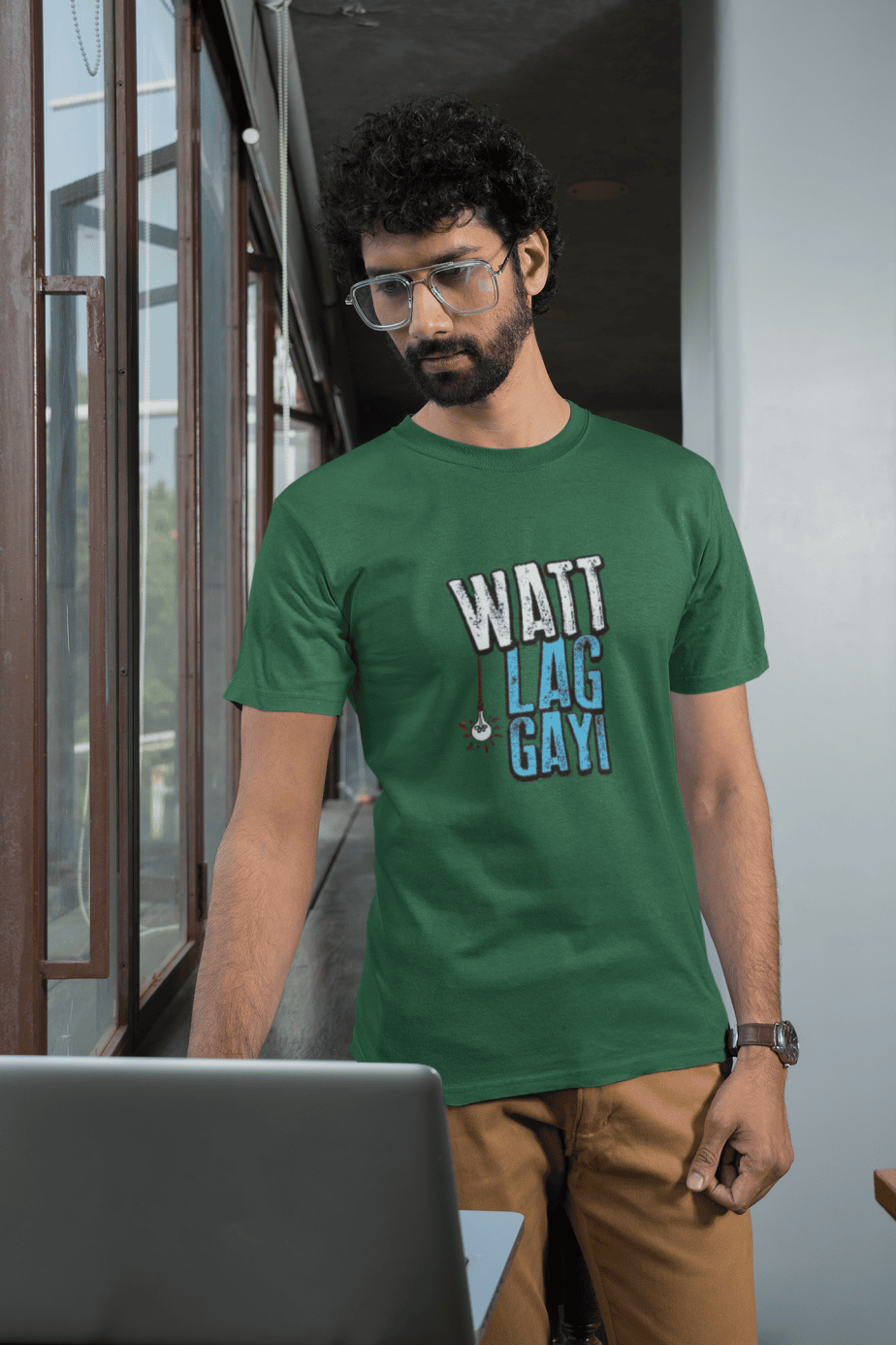 watt lag gayi half sleeve unisex cotton t shirt