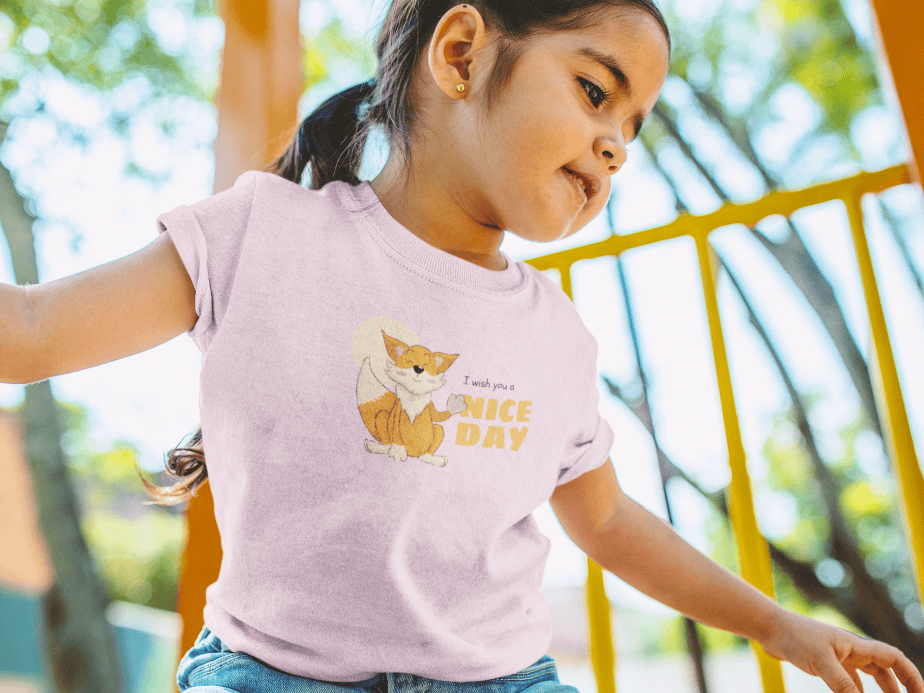 i wish you a nice day round neck 100% cotton t shirt