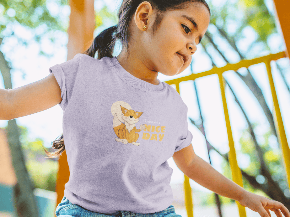 i wish you a nice day round neck 100% cotton t shirt