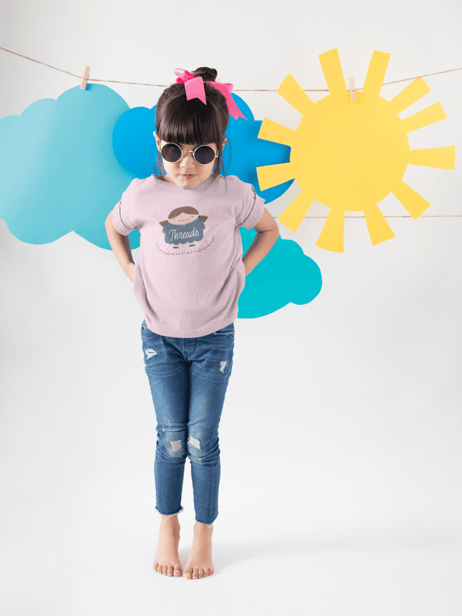 threads boutique round neck 100% cotton t shirt