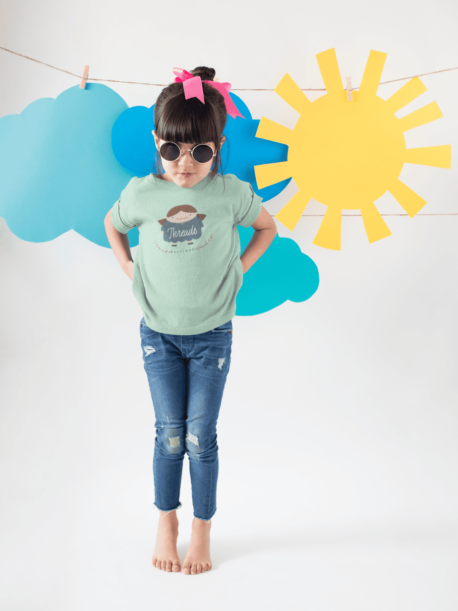 threads boutique round neck 100% cotton t shirt