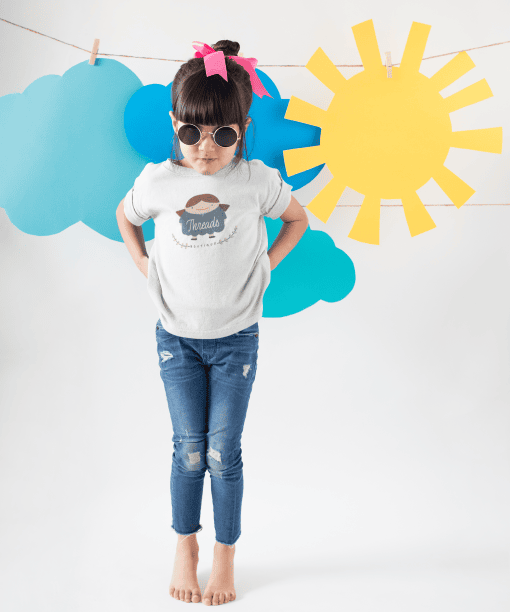 threads boutique round neck 100% cotton t shirt