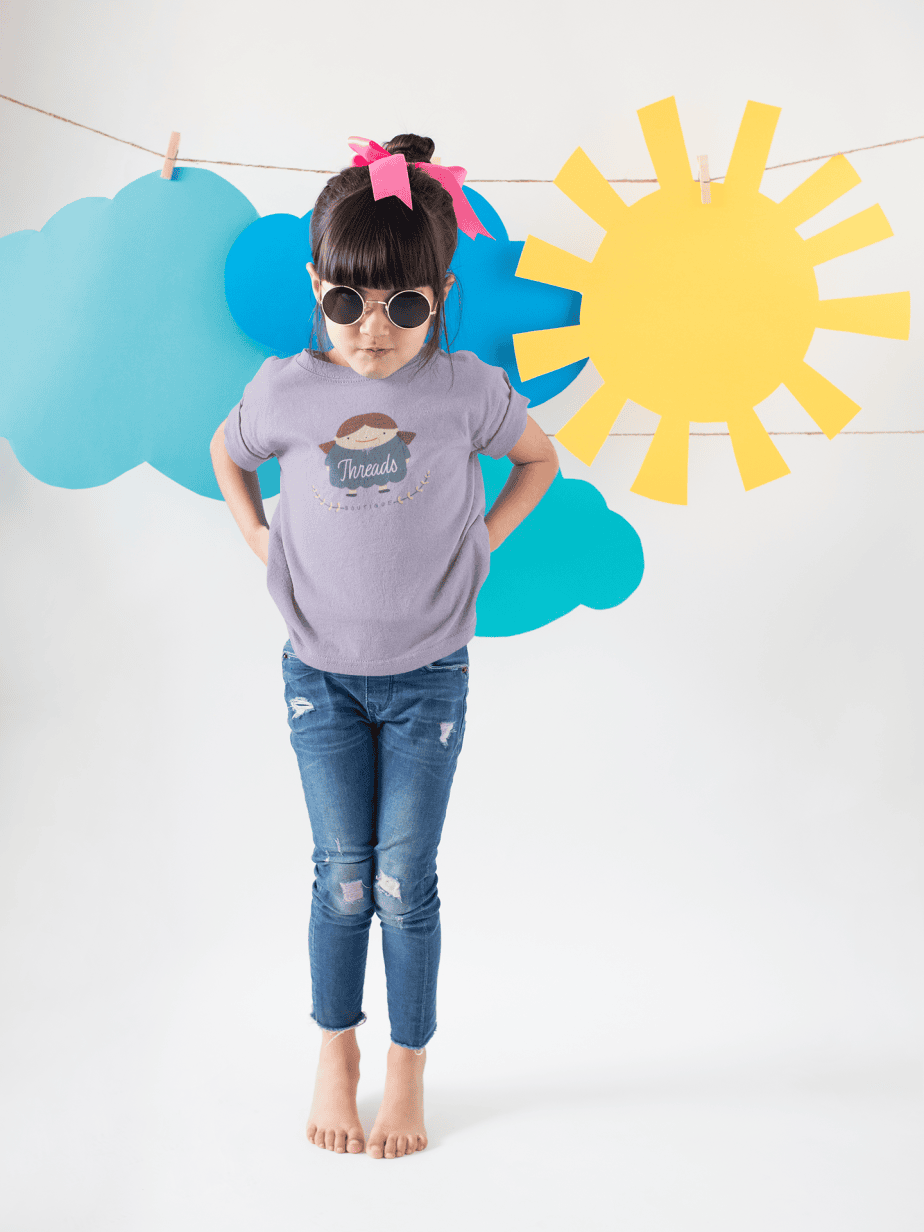 threads boutique round neck 100% cotton t shirt