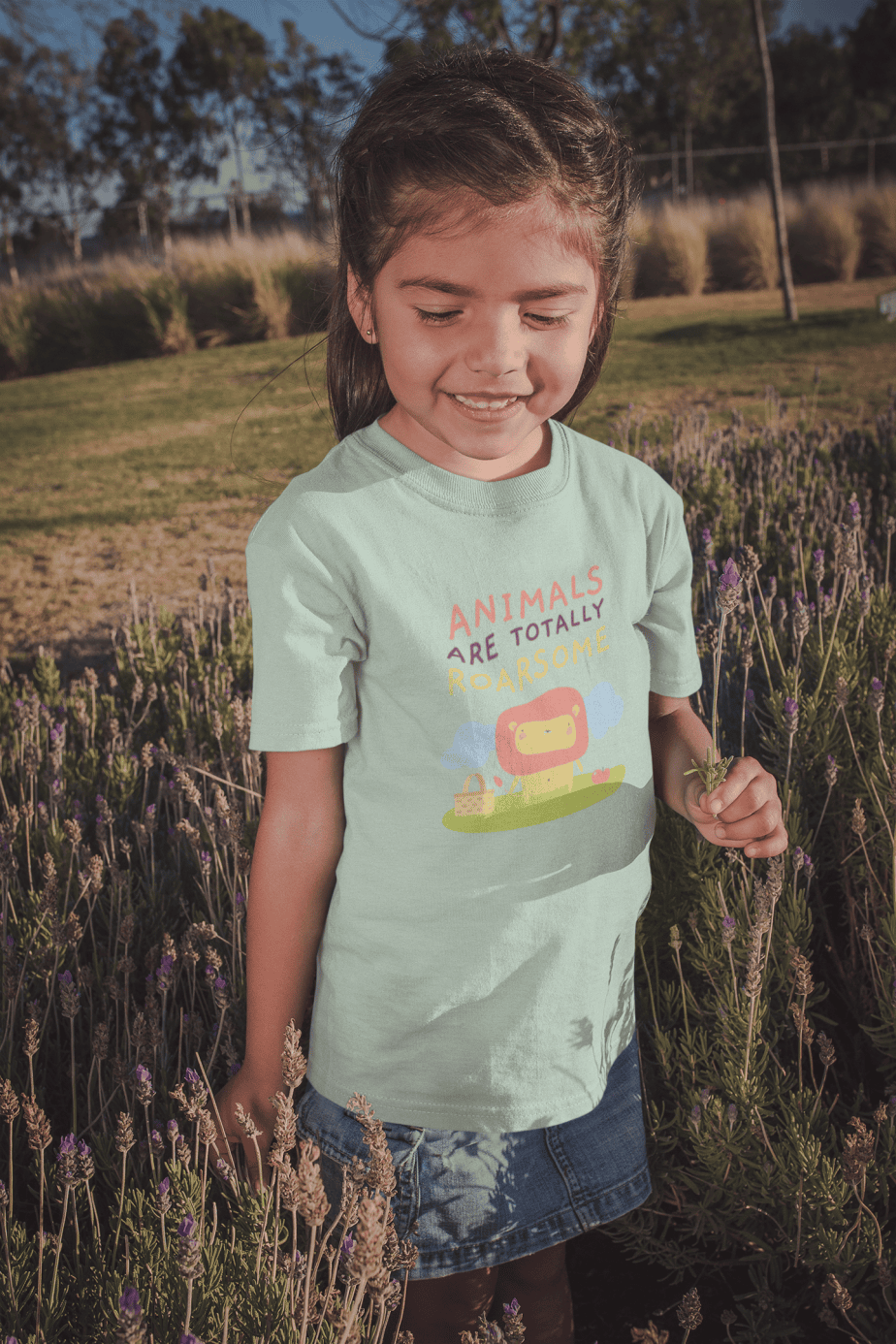 animals are totally raresome round neck 100% cotton t shirt