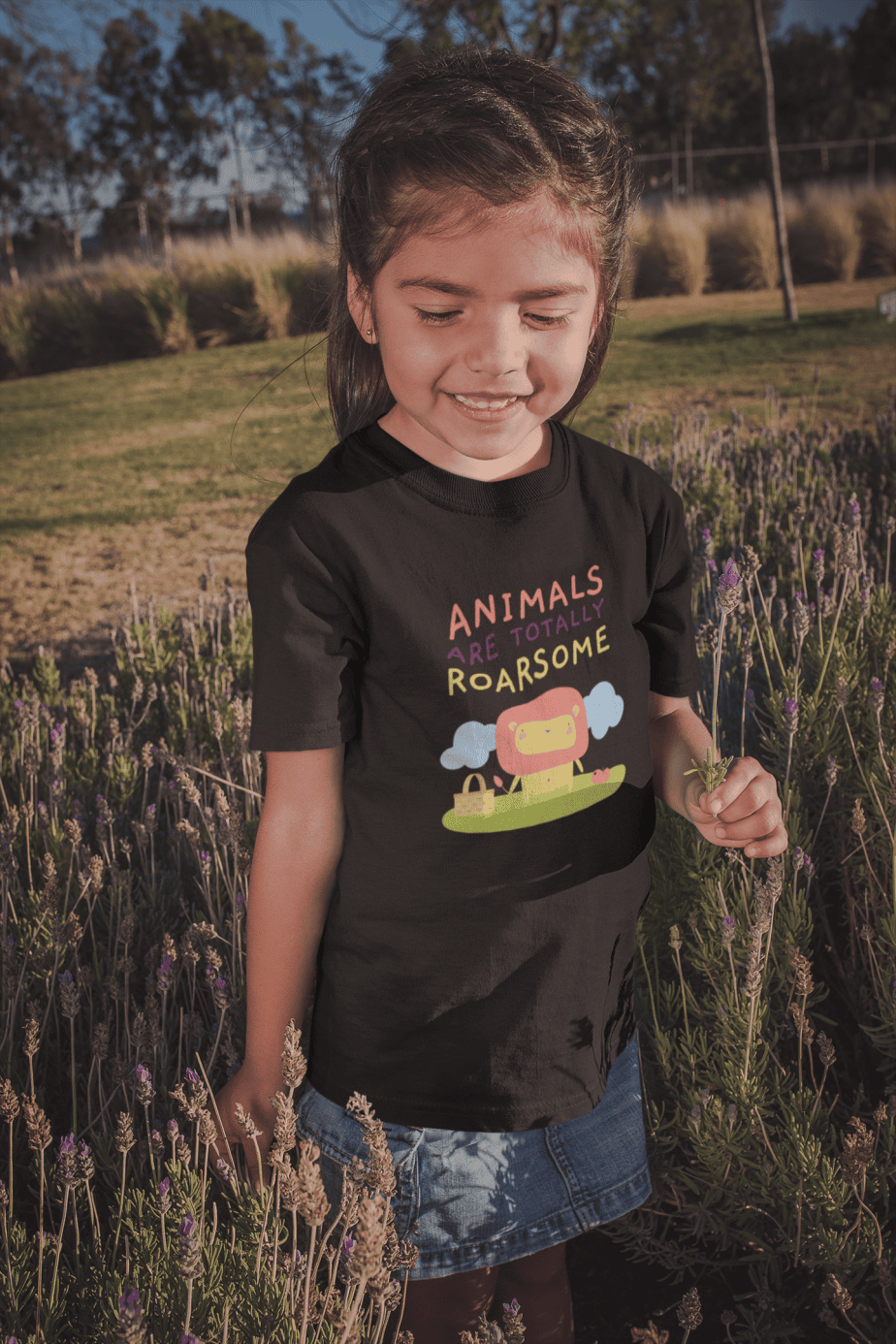 animals are totally raresome round neck 100% cotton t shirt