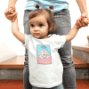 cute bunny round neck 100% cotton t shirt