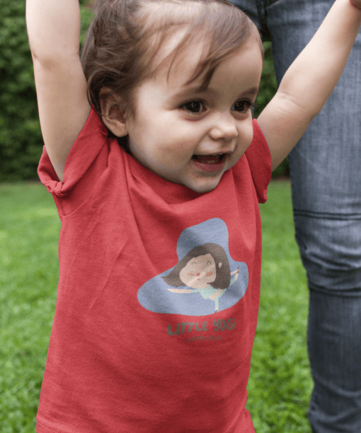 little yogi round neck 100% cotton t shirt