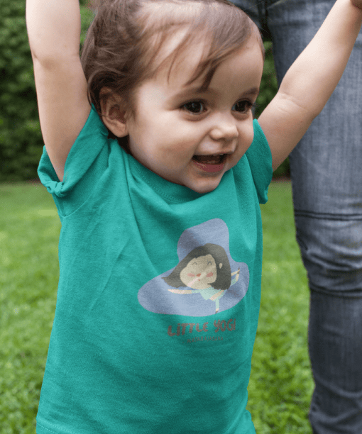 little yogi round neck 100% cotton t shirt