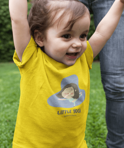 little yogi round neck 100% cotton t shirt