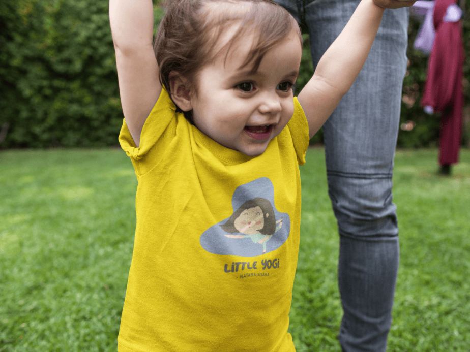 little yogi round neck 100% cotton t shirt