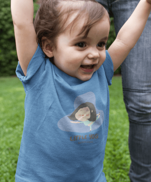 little yogi round neck 100% cotton t shirt